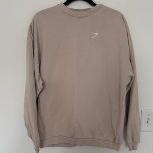 Gymshark Taupe Crewneck Sweater - Size XS